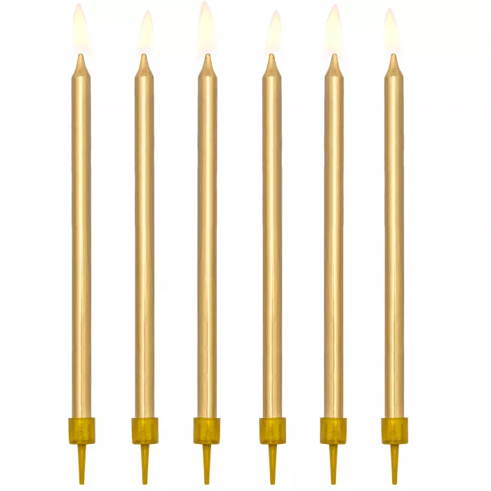 Hladké narozeninové svíčky, 12,5 cm - 