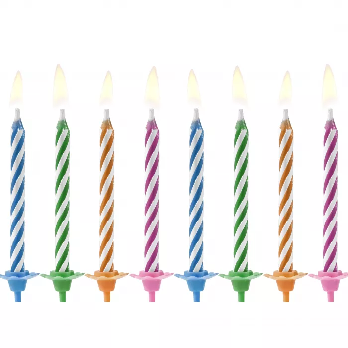 Kouzelné narozeninové svíčky, mix, 6 cm - 