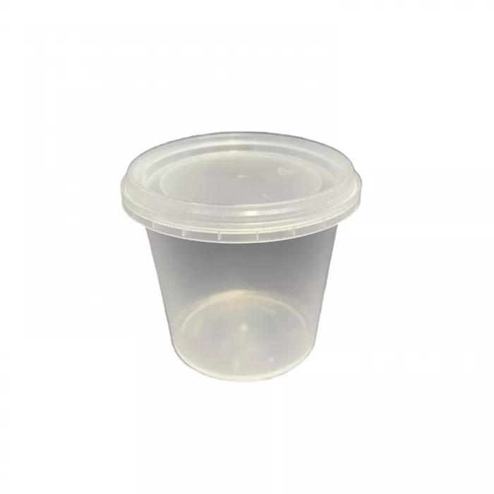 Transparentní potravinářský kbelíky s víčkem - 0,210 litru - 1 Ks