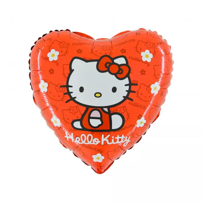 Hello Kitty červené srdce - 