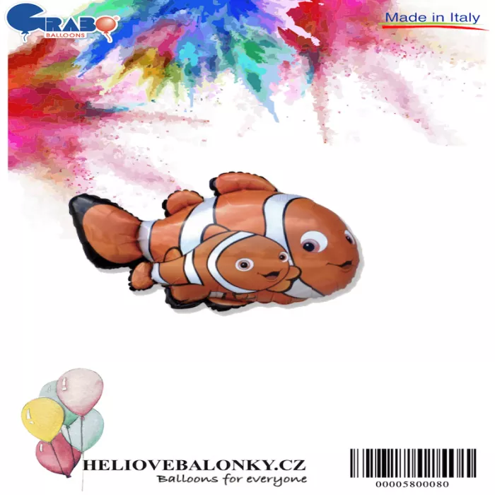 Balónek rybka Nemo - S obalem
