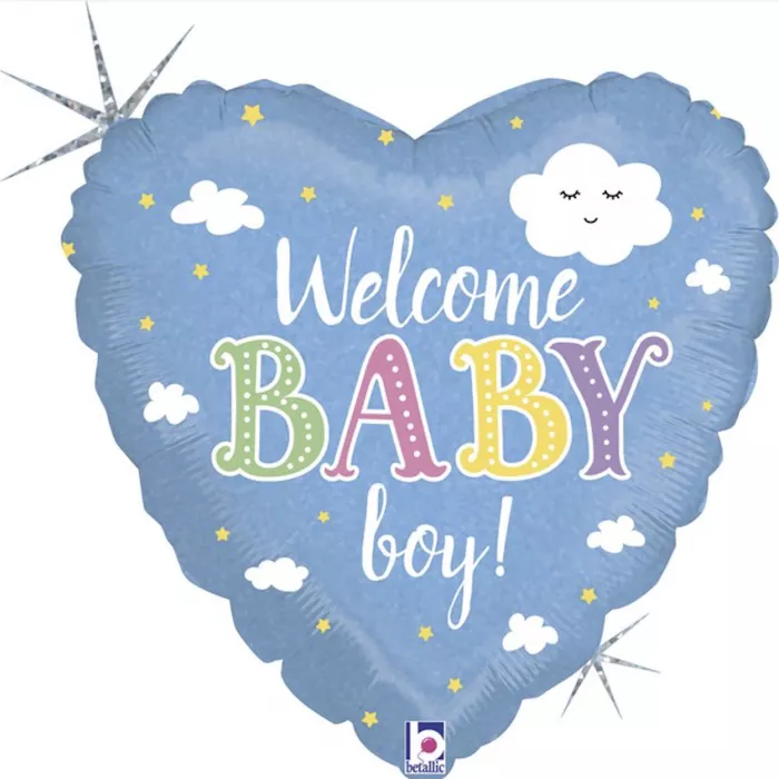 Narození chlapečka - Srdce - Welcome boy
