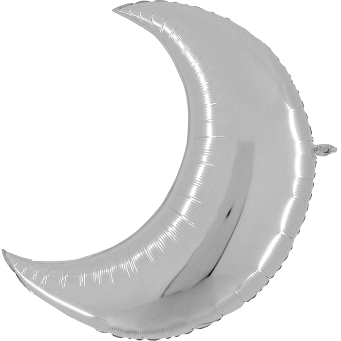 Tvary - Měsíc STŘÍBRNÝ 91cm